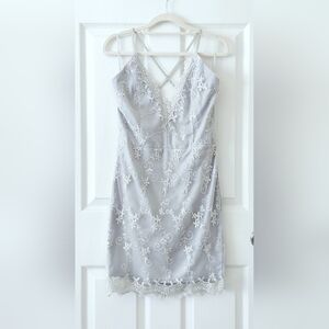 Trac Lace Overlay Mini Dress